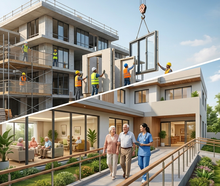 "Elderly Living Construction Services Pavan Techno Constructions